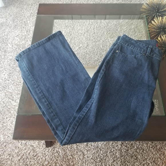 Elle Bootcut Jeans Bootleg Blue Denim Size 6 - Picture 5 of 6